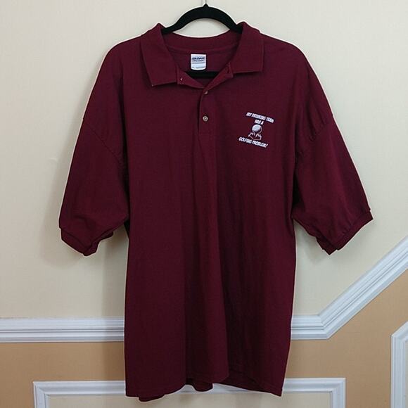 Drinking Team Golfing Problem Polo size 2XL - Picture 2 of 6